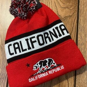 California Republic Red Beanie